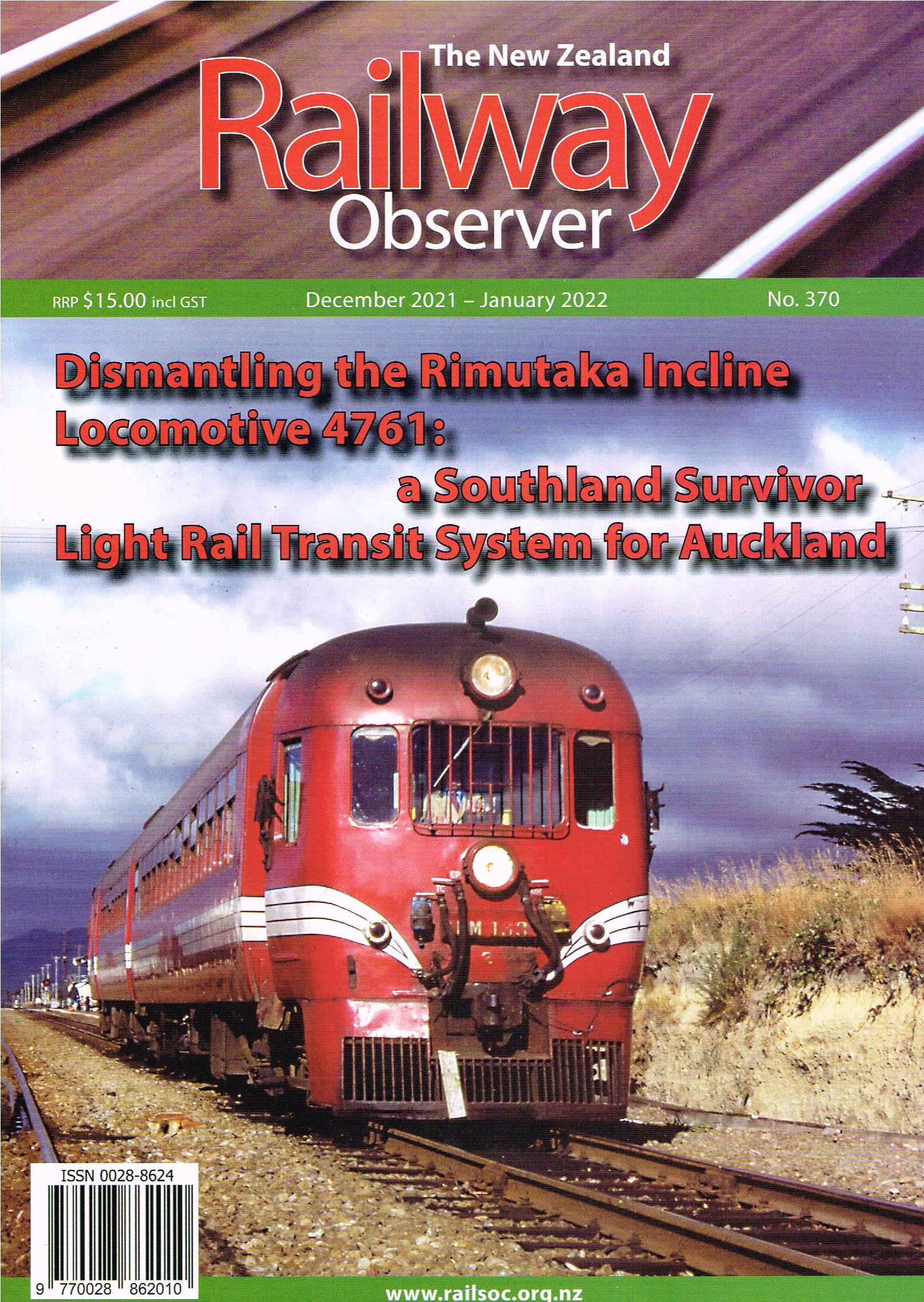 Railway Observer Magazine Cover