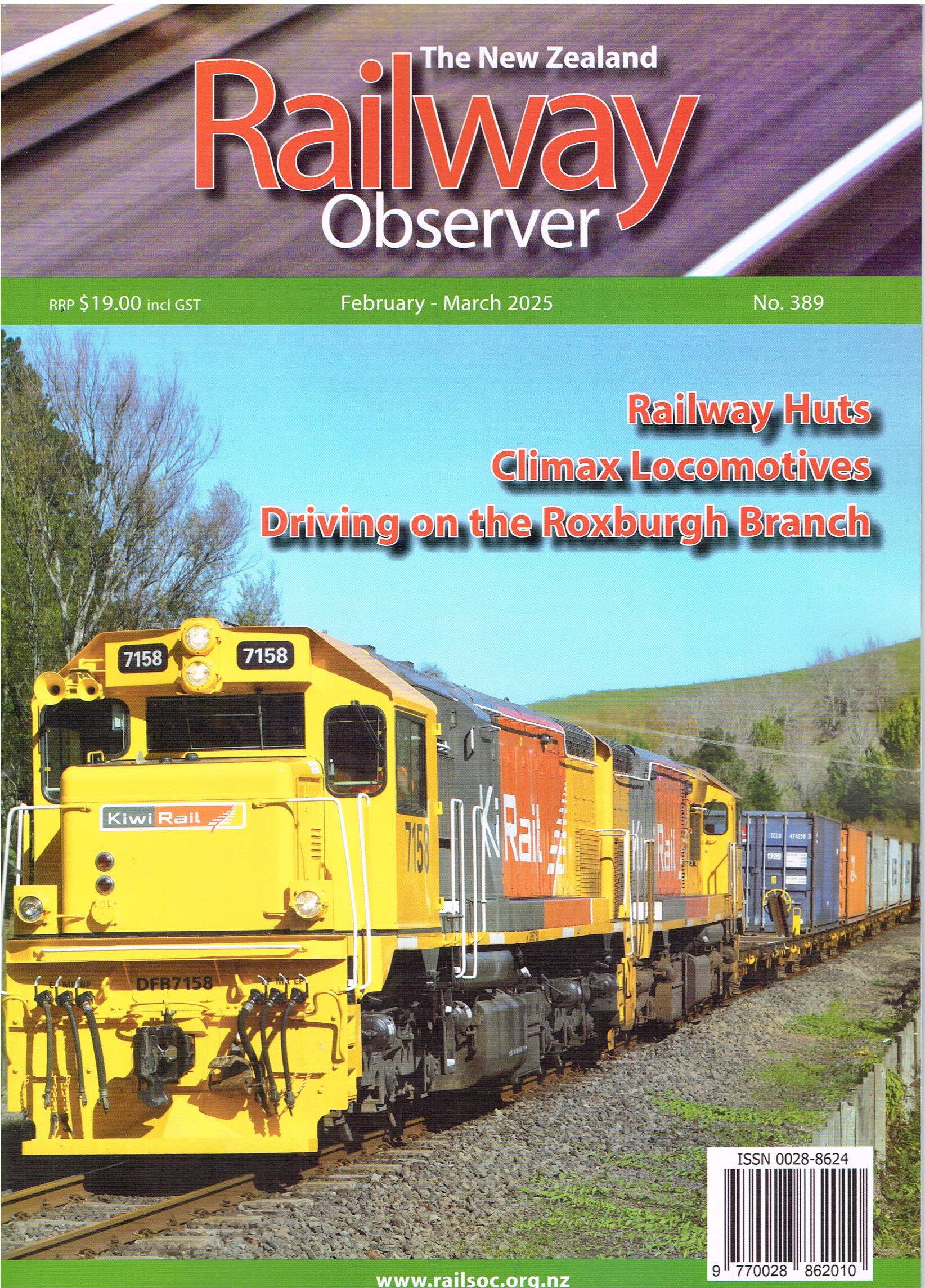 Railway Observer Magazine Cover